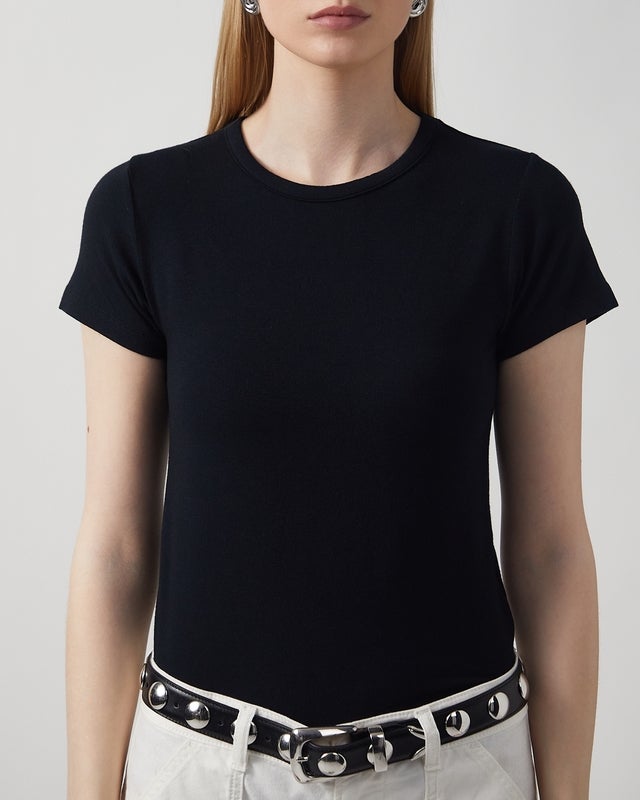 Wakakuu Icons T-Shirt Baby Tee Modal Black L