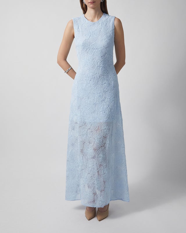 ROTATE Birger Christensen Dress Mesh Maxi 38