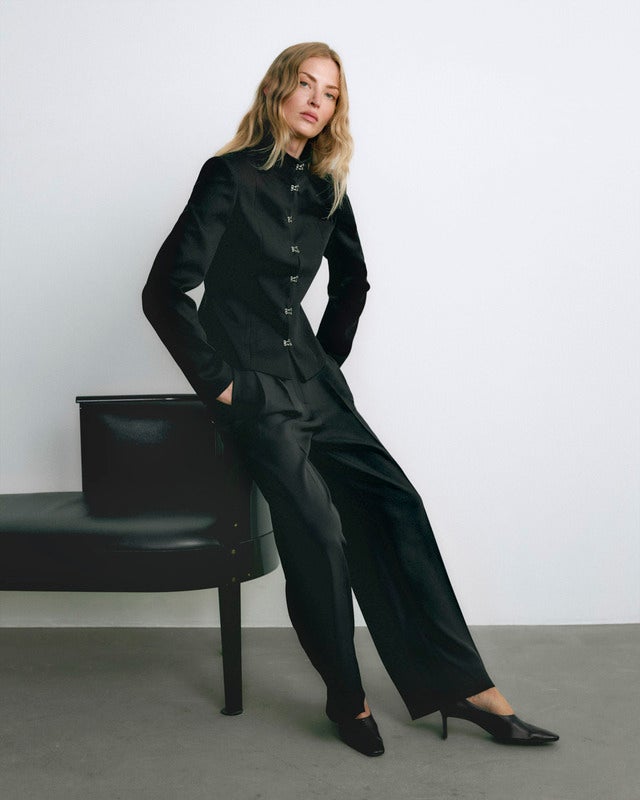 Wakakuu Icons Trousers Pleated Black S