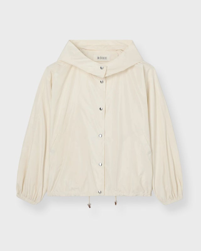 RÓHE Jacket Volume Silk-Blend Cream XS