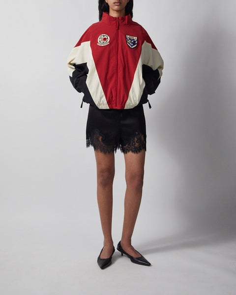 Jacket Pine and Rose Track Unisex Red/cream 2