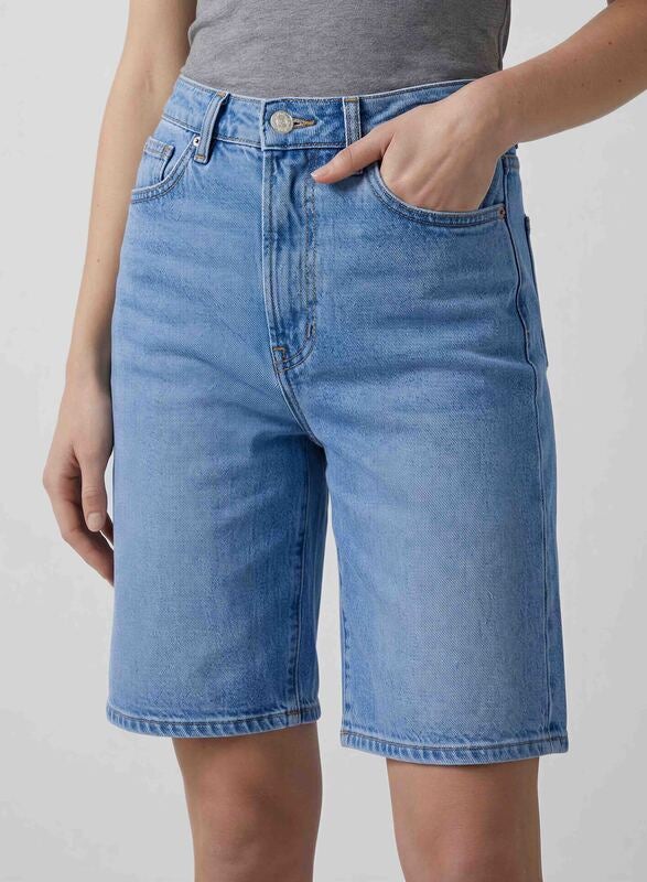 Mother Denim Shorts The Undercover Bermuda  Light blue wash 28