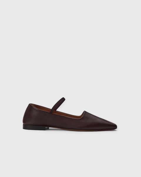 Ballerina Petina Walnut Nappa Brown 1