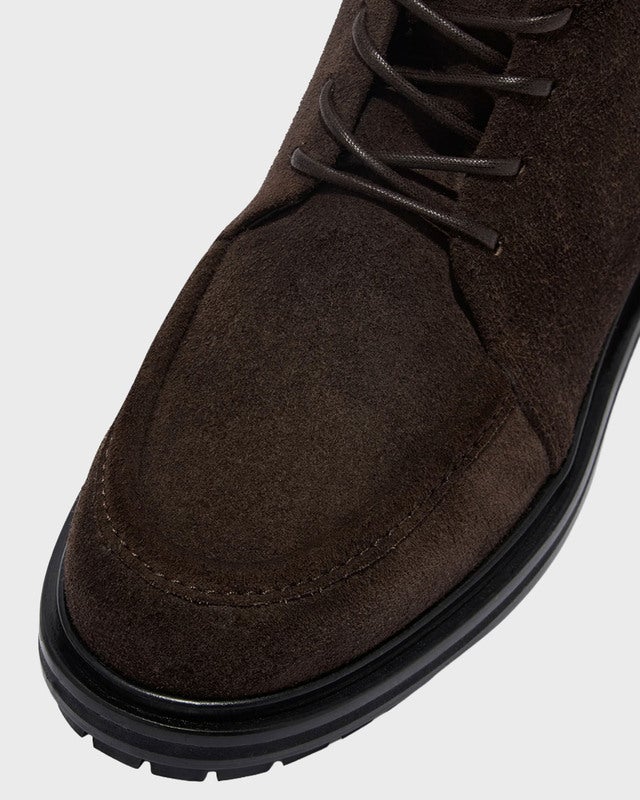 Aeyde Ankle Boot Tate Cow Suede Leather Dark brown EUR 41