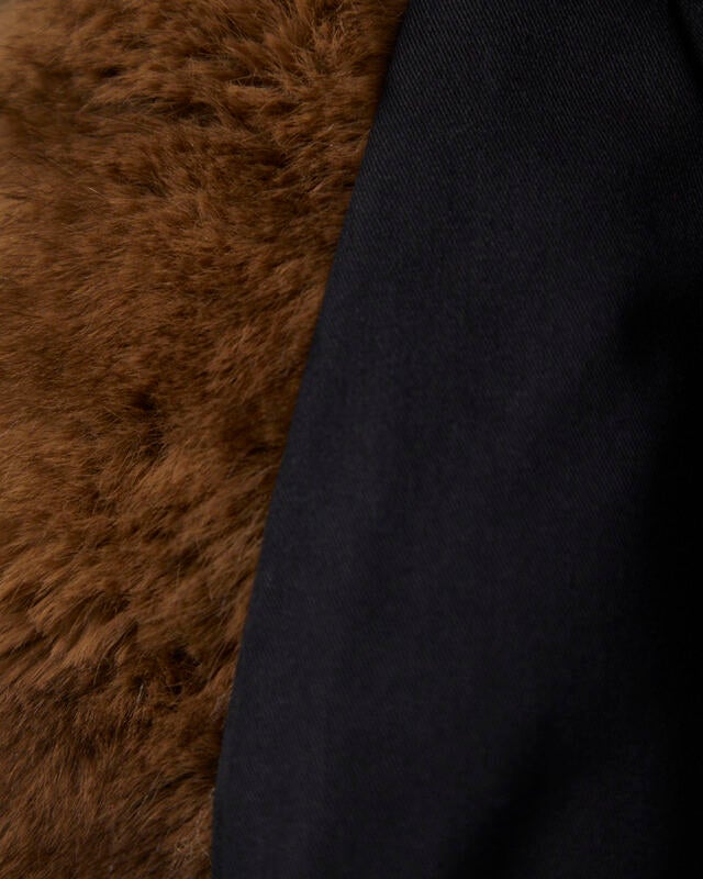 ROTATE  Jacket Faux Fur Collar Black 36
