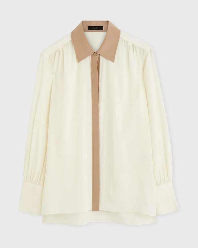 JOSEPH Blouse Evora Silk Ivory FR 42 (EUR 40)