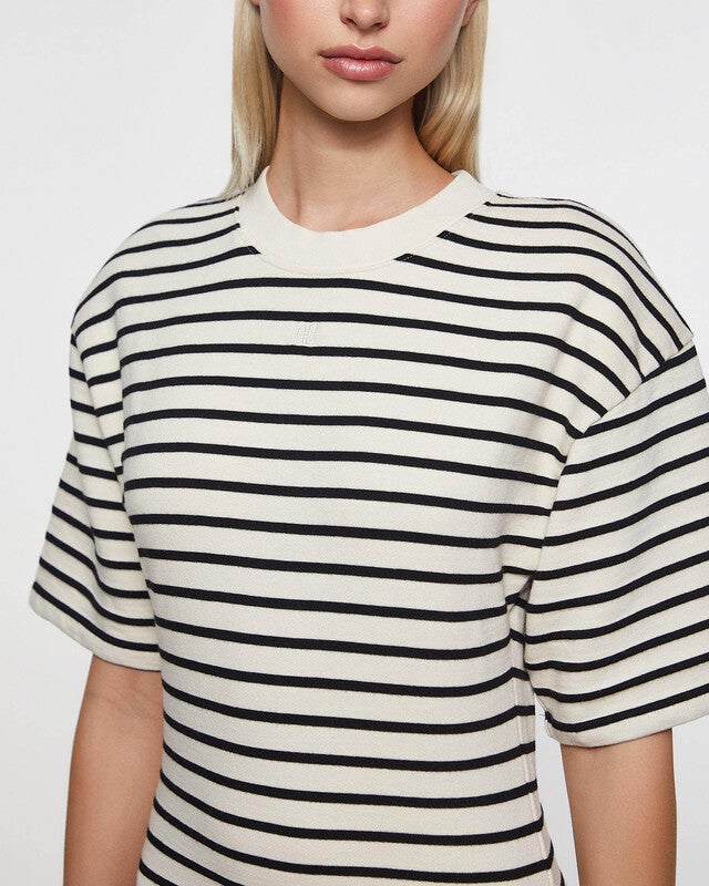 Anine Bing Dress Mona Vit/svart XS