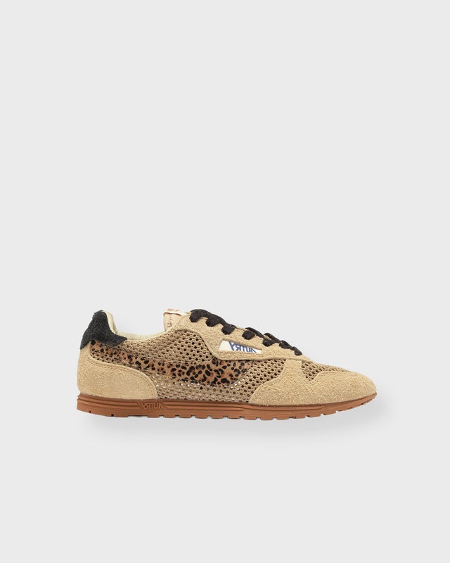 Autry Sneakers Windspin Low Leopard Knit Sand EUR 39