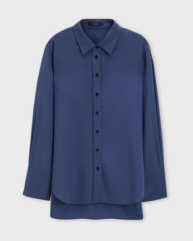 JOSEPH Blouse Joe Silk Blue FR 42 (EUR 40)