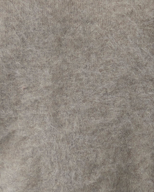 Soft Goat T-shirt Brushed Short Sleeve Greige L