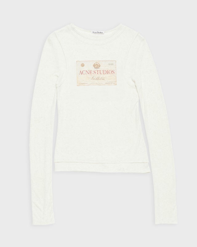 Acne Studios T-Shirt Double Layered Long Sleeve Ecru XS