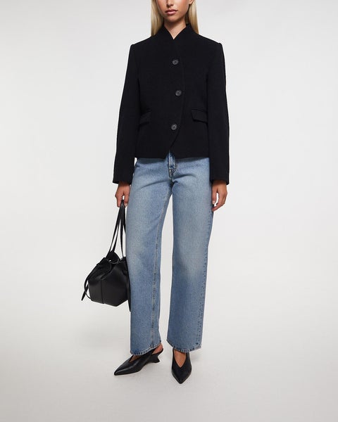 Jacket Short Curved Black 2