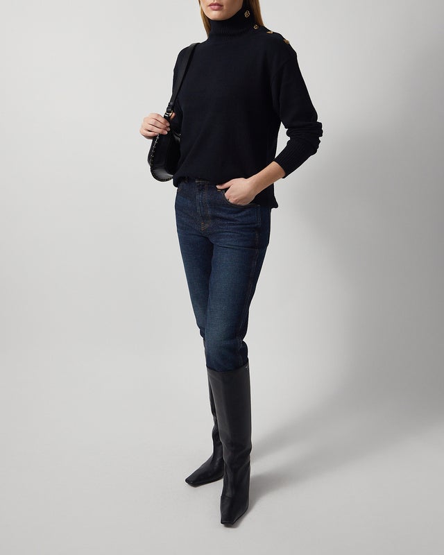 By Malene Birger Tröja Vanille Svart XL