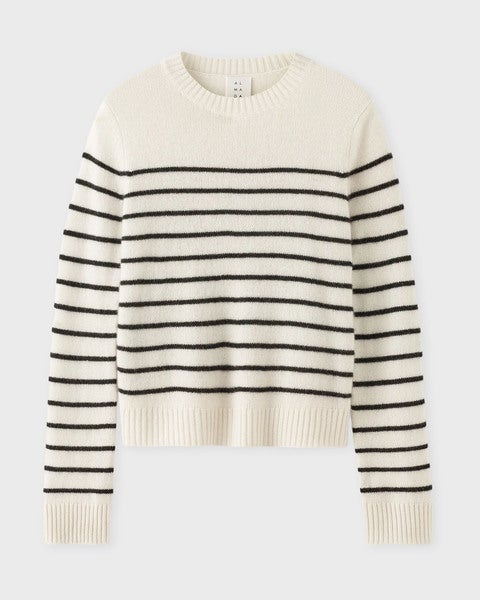 Sweater Rae Crewneck Cashmere Stripe 1