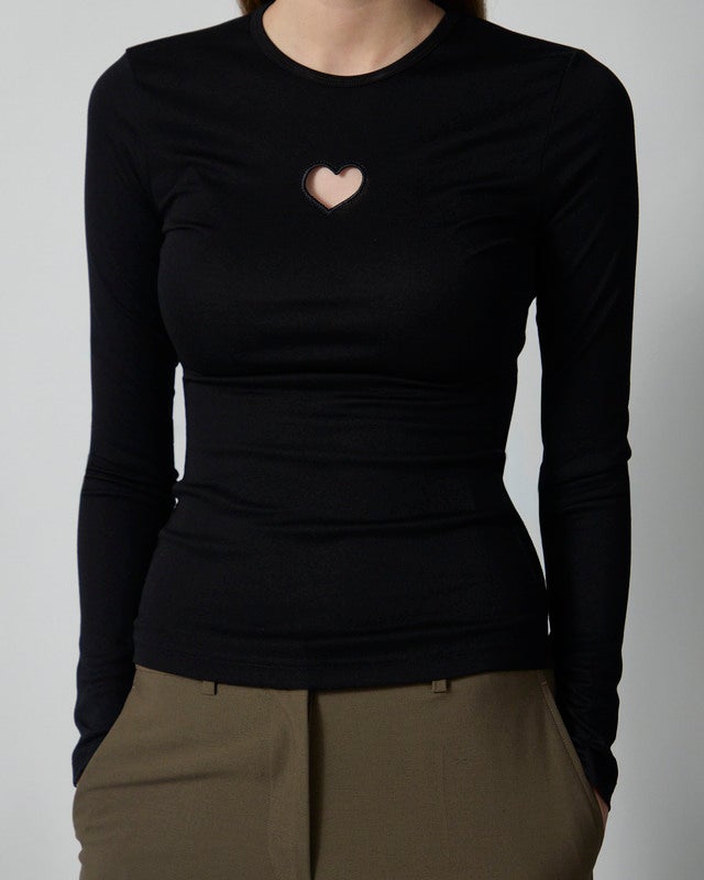 CLOEYS Top Tight Long Sleeve Black S