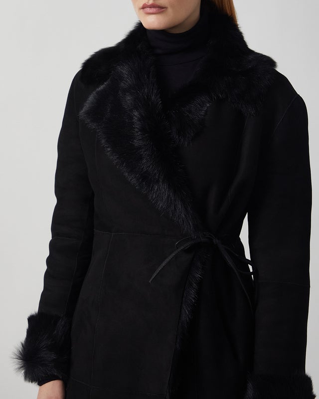 Nour Hammour Coat Joni Midlength Black FR 38 (EUR 36)