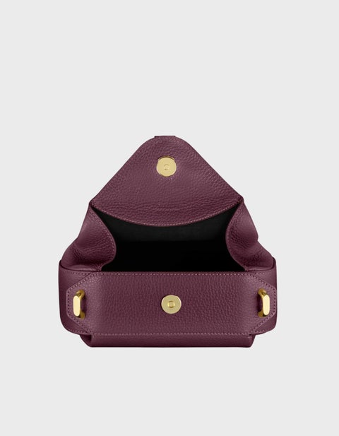 Bag Oyster Clutch Mini  Bordeaux ONESIZE 2