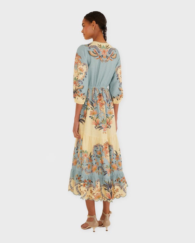 FARM Rio Dress Boho Maxi Light yellow M