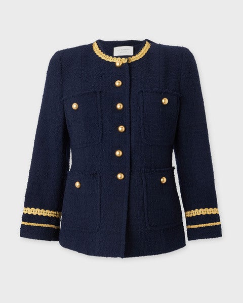 Lila Bouclé Blazer Night 1