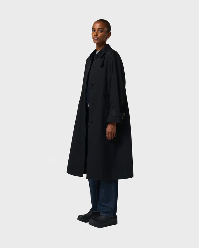 Hunter Coat Ley Long Black S