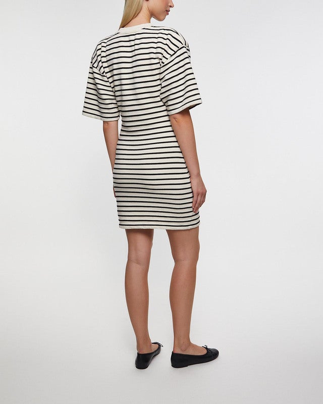 Anine Bing Dress Mona Vit/svart XS