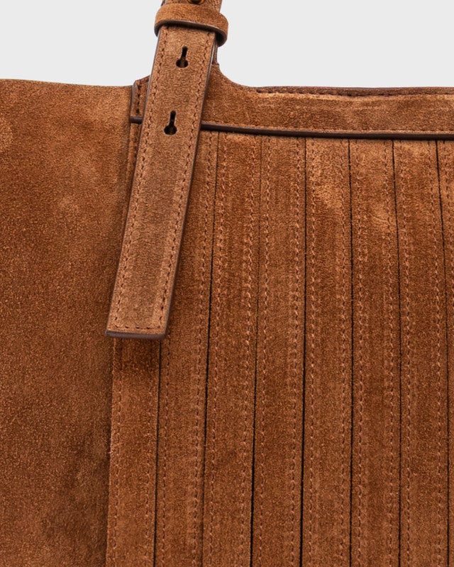 Golden Goose Deluxe Brand Bag Fringed Palmellato Leather Brown ONESIZE
