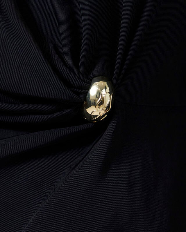 Malina Blouse Zilla Brooch Detailed Black 34