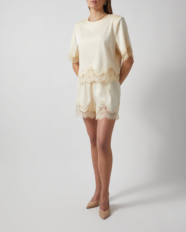 Wakakuu Icons Shorts Lola Lace  Light yellow XS