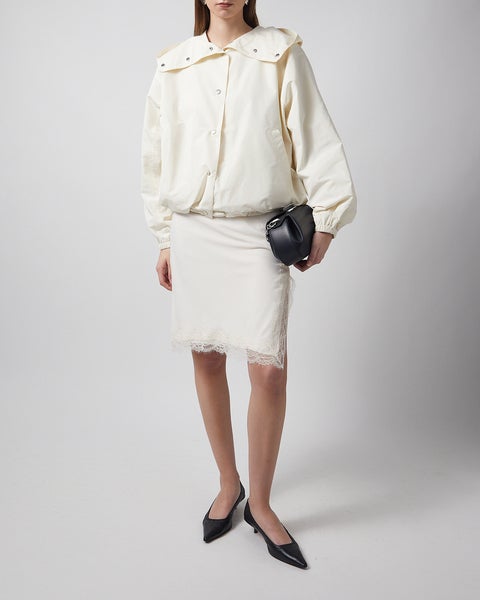 Jacket Volume Silk-Blend Cream 2