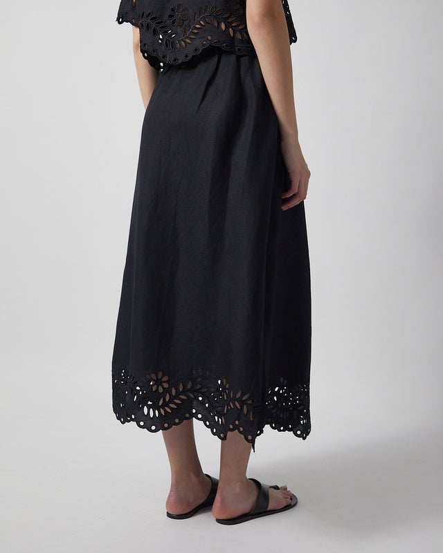 Malina Chara Broderie Anglais Maxi Skirt 40