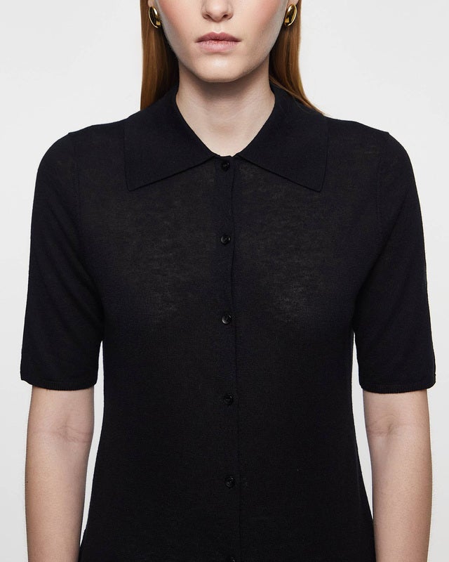 By Malene Birger Blouse Dotta Black S