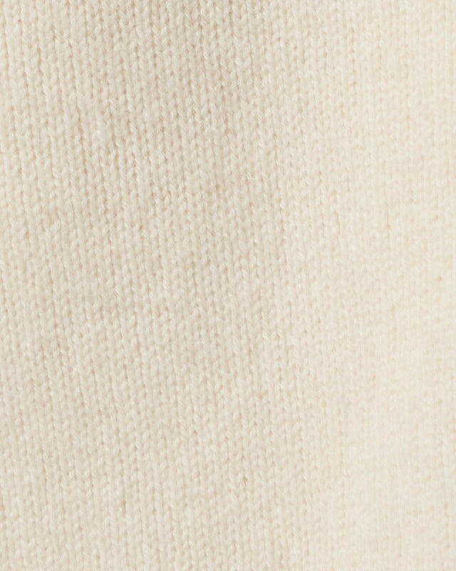 Soft Goat Cardigan Double Knit White L