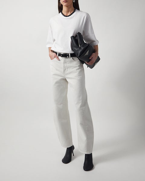 Jeans Luna Pieced H/R CRV Taper Chalk 2