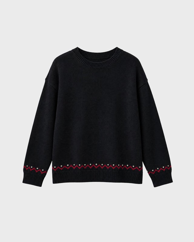 Found Sweater Crest Black L