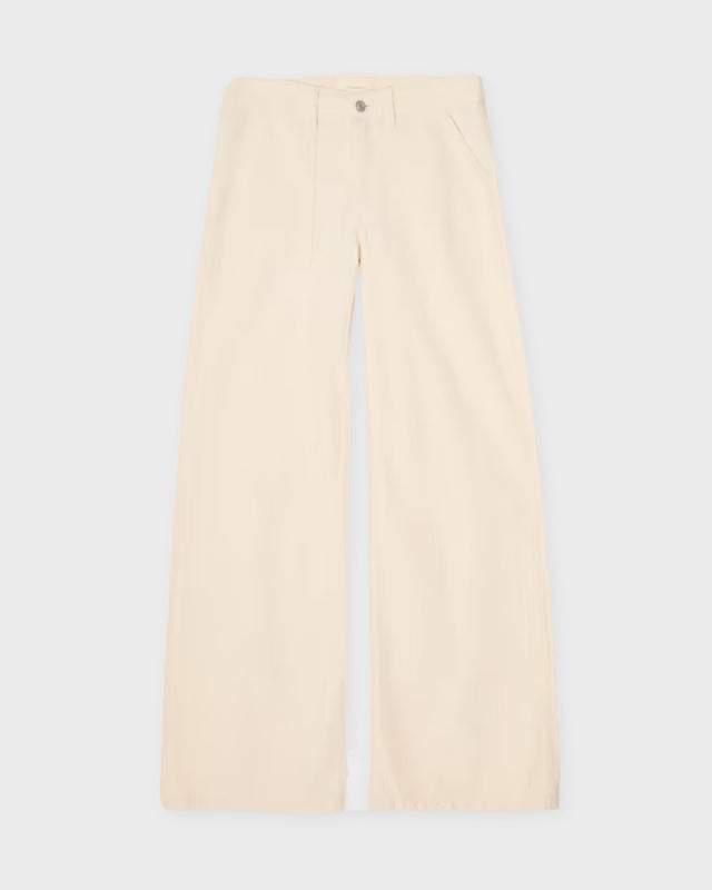 Jeanerica Trousers Guell Chevron Ecru Ecru W26/L32