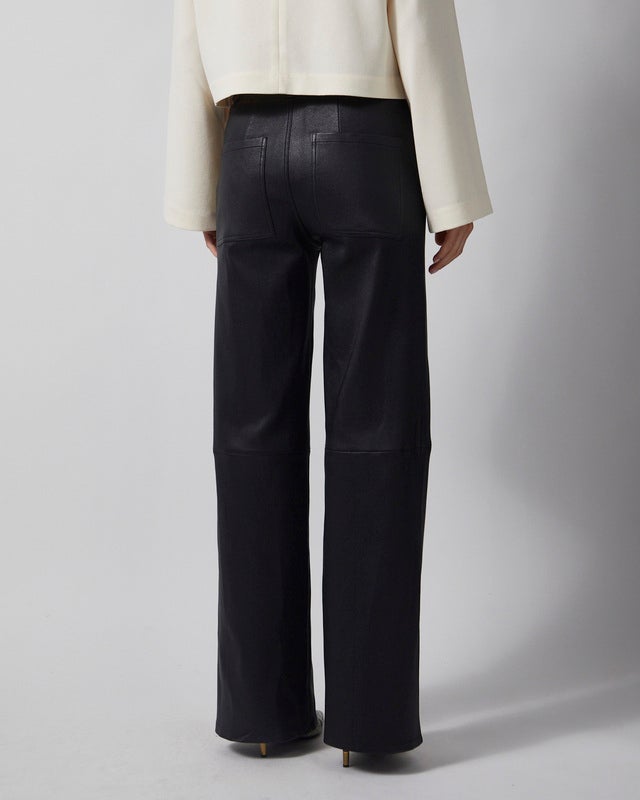 Wakakuu Icons Trousers Leather Flare Black 34