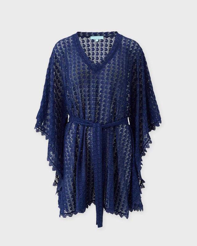 Melissa Odabash Kaftan Petra  Navy ONESIZE