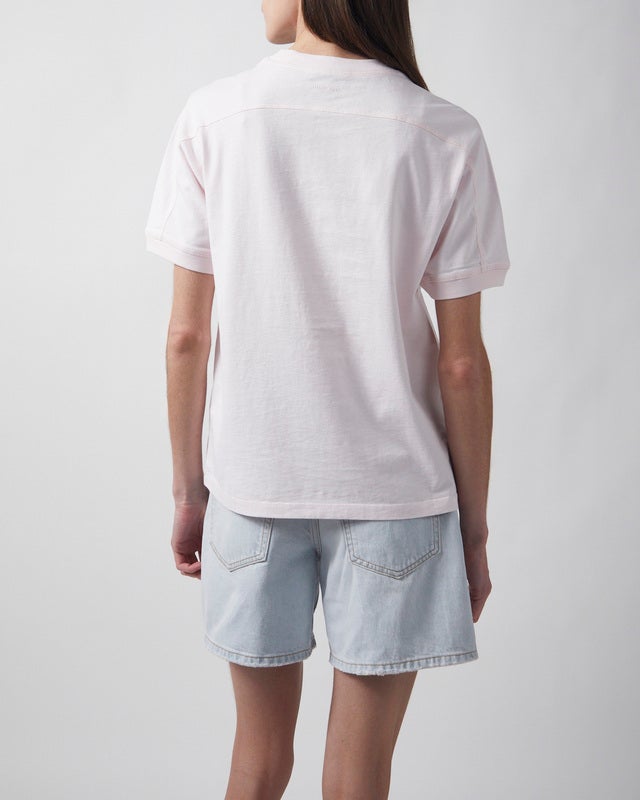 Anine Bing T-Shirt Jaylin Collegiate Light pink S