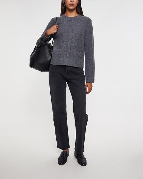 Jacket Shrunken Boiled knitted Grey 2