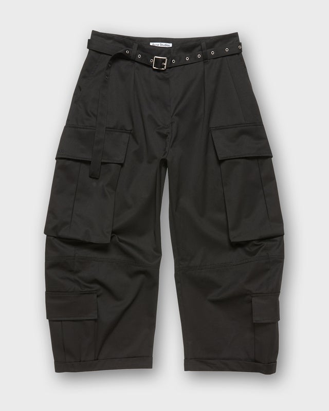 Acne Studios Byxor Belted Cargo Svart 34
