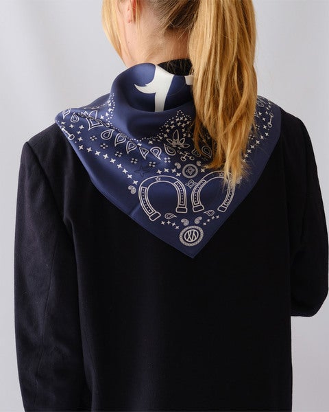 EQUUS SCARF - NAVY 65x65 navy ONESIZE 2