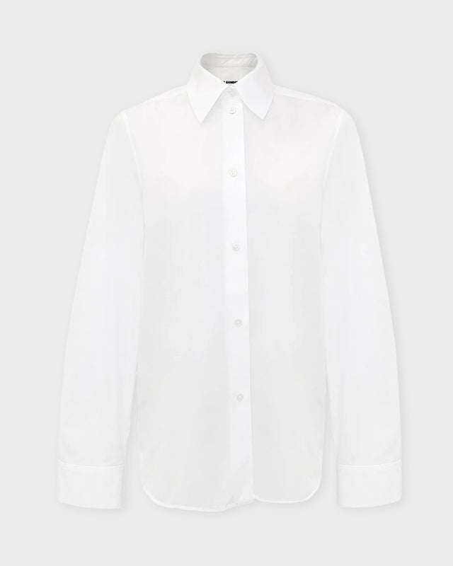 JIL SANDER Shirt W 01 Cotton Poplin White 40