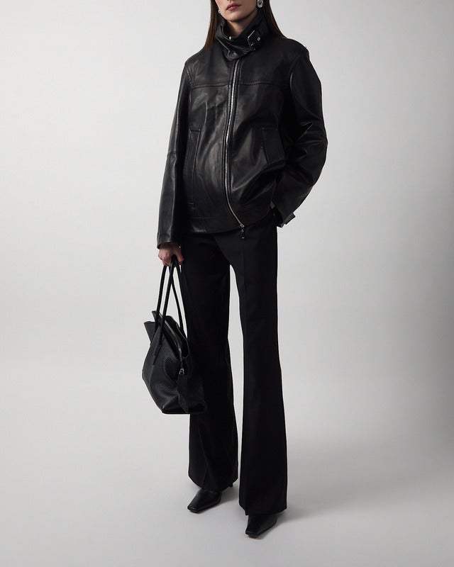 Sportmax Jacket Leather Spxciocca Black 40