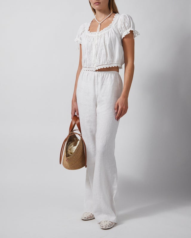 DÔEN Linen Pants Lavon S