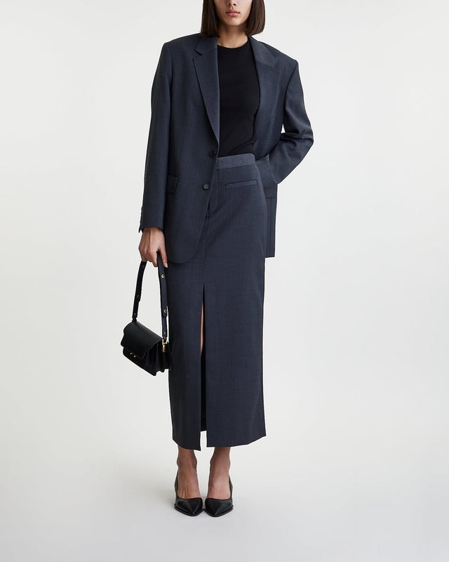 Filippa K Kjol Long Tailored Mörkgrå 38