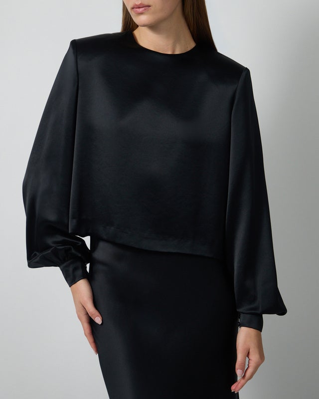 Wakakuu Icons Blouse Darcy Satin Black M