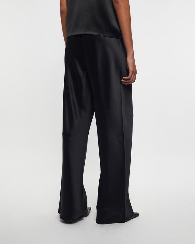 Almada Byxor Bias Satin Pants Svart XS