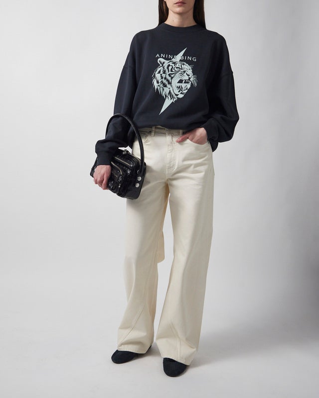 Anine Bing Sweatshirt Miles Tiger Black XS