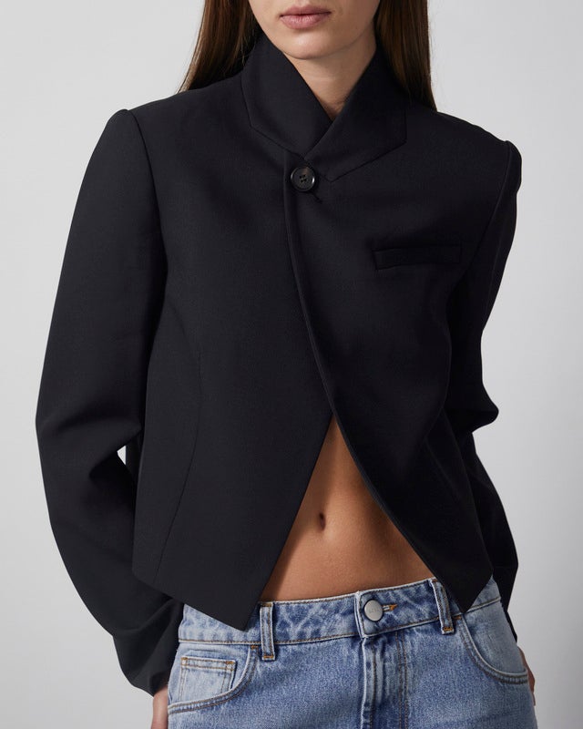 Wakakuu Icons Blazer Turn Collar Black L