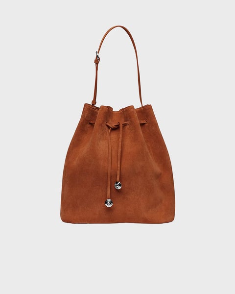 Bag Charm Bucket  Brown ONESIZE 1